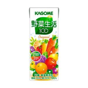 カゴメ 野菜生活１００オリジナル ２００ｍｌ×２４本(野菜ジュースペットボトル)