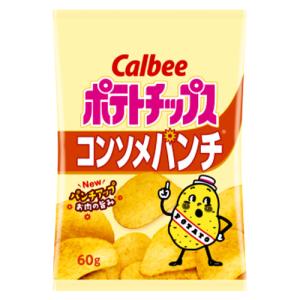 カルビー ポテトチップス コンソメパンチ 60ｇ×12個｜segp-shop