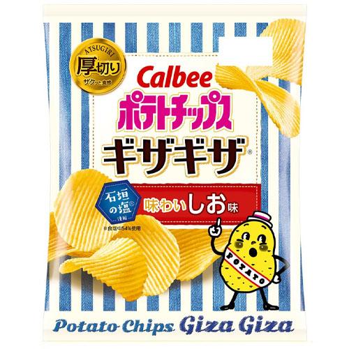 カルビー　ポテトチップスギザギザ　味わいしお味（60g）×12個×2セット