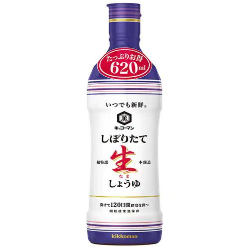 キッコーマン　いつでも新鮮　しぼりたて生しょうゆ（620ml）×12本×2セット (爆買)