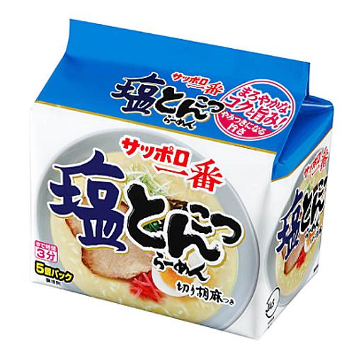 サンヨー食品 サッポロ一番 塩とんこつらーめん (5個パック)×6個