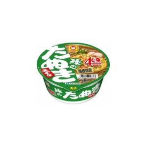 東洋水産 マルちゃん 緑のまめたぬき天そば(西向け)1箱12食 : 食品の