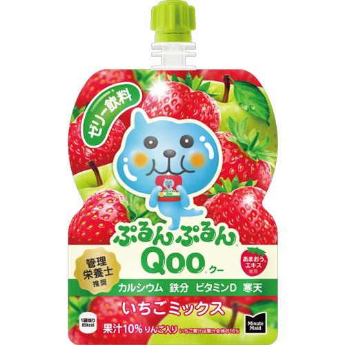 コカ・コーラ ミニッツメイド ぷるんぷるんQOO（クー）いちごミックス 125g×6個×2セット /...
