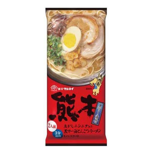 マルタイ 熊本黒マー油とんこつラーメン 袋 棒状めん 186ｇ×30個