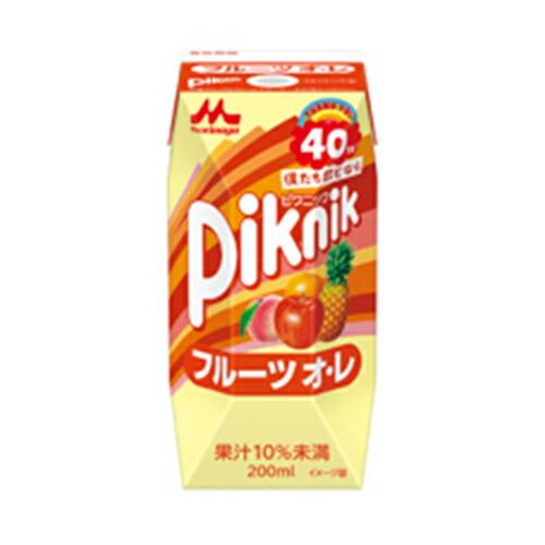 森永 ピクニック フルーツオレ プリズマ 200ml×24個