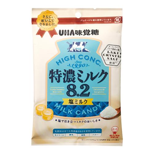 ユーハ味覚糖 特濃ミルク８．２ 塩ミルク ７５ｇ×１２個 (爆買)