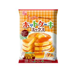 奥本製粉株式会社　ふんわりホットケーキミックス（分包）600g (200g×3) × 20個【 送料無料】 / 製菓材料 / パンケーキ / 朝食 / おやつ /｜segp-shop