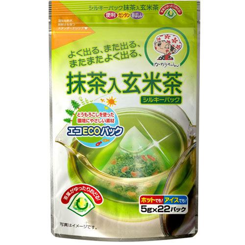宇治森徳　抹茶入り玄米茶シルキーパック（5 g x 22 パック）×10個×2セット (爆買)