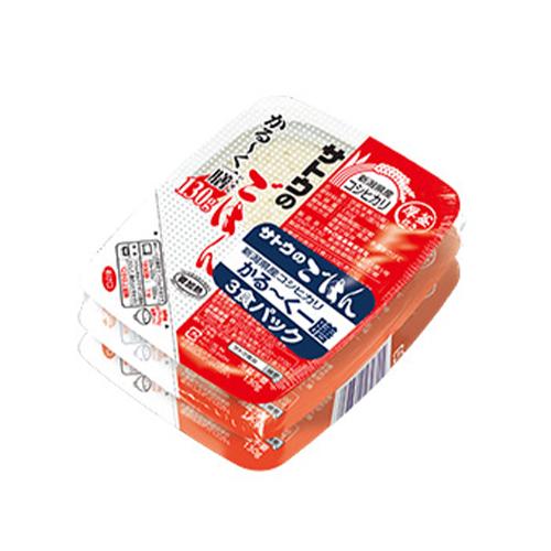 サトウ食品　サトウのごはん 新潟県産コシヒカリ かる〜く一膳（130g×3パック入り）×12個