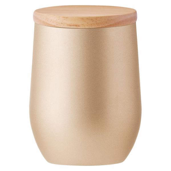 DECO+ ウッドキャップ・ラウンドタンブラー（シャンパンゴールド）