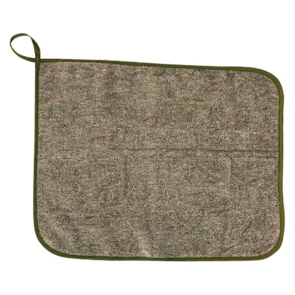 瞬間吸水サウナマット（カーキ）