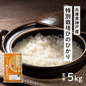 H29年兵庫県神戸産特別栽培ヒノヒカリ 神戸米 玄米5kg...