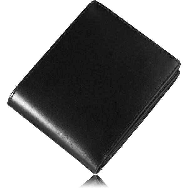 二つ折り財布 財布 メンズ 2つ折り 栃木レザー 本革 ボックス型の小銭入れ 大容量 カード16枚 ...