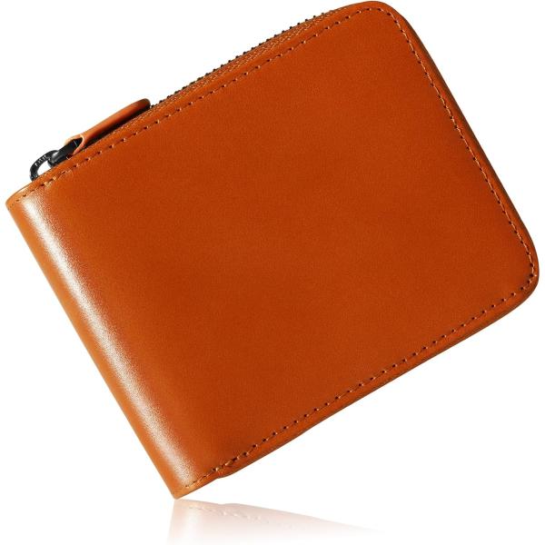 栃木レザー 財布 二つ折り 財布 メンズ 2つ折り YKKファスナー メンズさいふ 人気ブランド b...