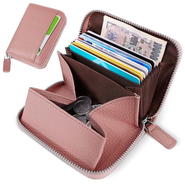 ミニ財布 お札が折れない 財布 レディース メンズ 二つ折り財布 大容量 じゃばら カードケース ボ...