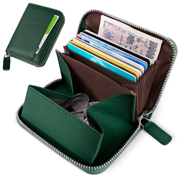 ミニ財布 お札が折れない 財布 レディース メンズ 二つ折り財布 大容量 じゃばら カードケース ボ...