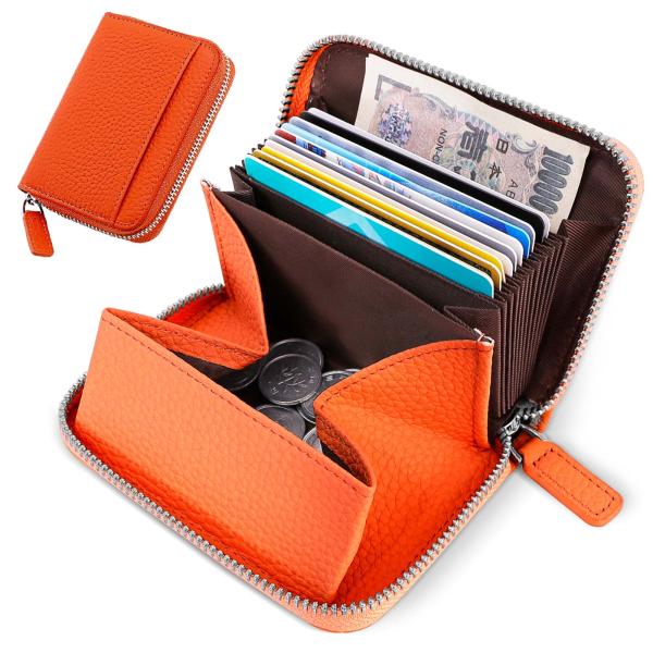 ミニ財布 お札が折れない 財布 レディース メンズ 二つ折り財布 大容量 じゃばら カードケース ボ...