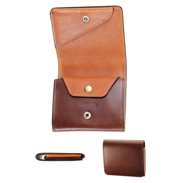 財布 メンズ レディース 2つ折り 小銭入れ ミニ財布 小さい 薄い コンパクト 柔らかい 使いやす...