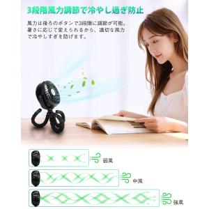 小型扇風機 充電式 5200mAh ミニ US...の詳細画像2
