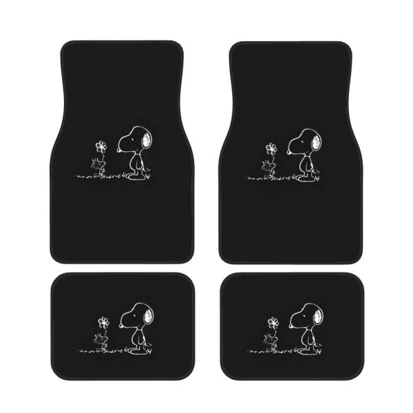 スヌーピー カーマット フロアマット フロアマット 車用 フルセット おしゃれ かわいい 女性 装飾...