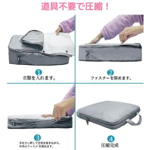 トラベルポーチ 圧縮 9点セット 旅行用ポーチ...の詳細画像3