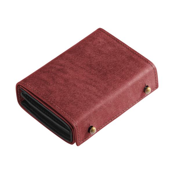 二つ折り財布 メンズ イタリアンレザー プエブロ コンパクト2つ折り 箱型小銭入れ 二つ折り 箱状 ...