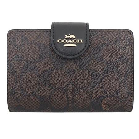 レディース 財布 通販 L型 ショルダー二つ折り財布 ミディアム コーナー ジップウォレット シグネ...