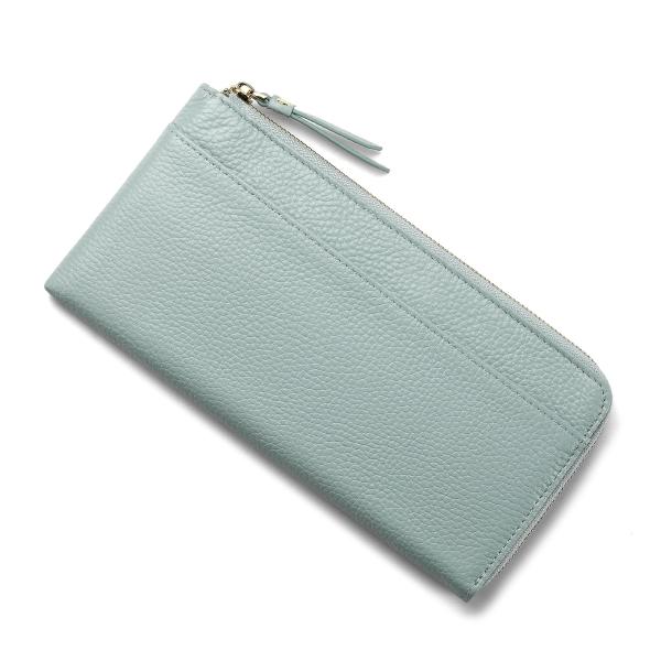 財布 レディース 長財布 本革 L字ファスナー コンパクト 小さい 軽い カード14枚収納 小銭ポケ...