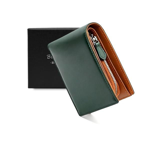 財布 メンズ 2つ折り 栃木レザー 本革 大容量 二つ折り財布 YKKファスナー 小銭入れ 日本の熟...