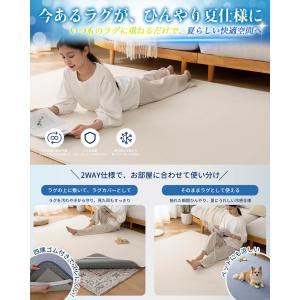 夏用ラグマット カーペット 接触冷感 【独自開...の詳細画像3