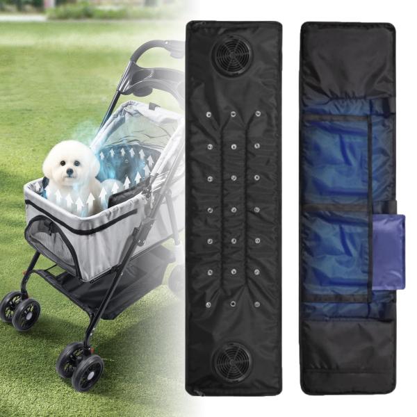 ファンシート ペットカート クールシート 扇風機 クーラー 空調 冷風 送風3段階 冷却マット ひん...