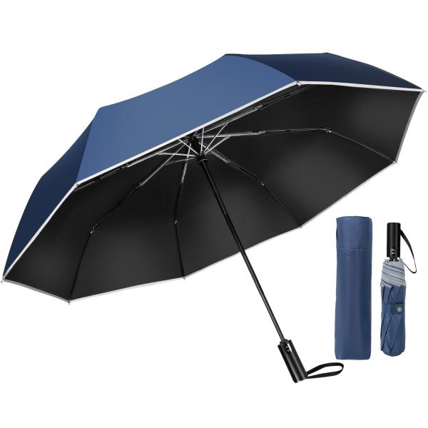 折りたたみ傘 ワンタッチ 自動開閉 大きいサイズ【 210T 超撥水・ 8本骨 晴雨兼用】耐風 折り...