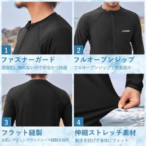 ラッシュガード メンズ 長袖 水着 ラッシュパ...の詳細画像3