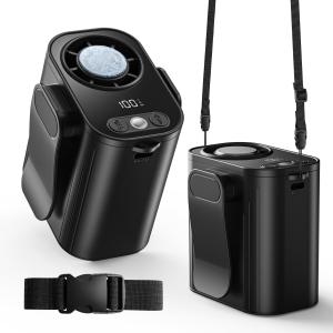 超高速暴風 LEDライト機能 Type-C急速充電対応 クリップ ポータブル扇風機 多機能腰掛けファン 1台多役 卓上/手持ち/腰掛け/首掛け アウトドア