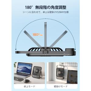 10000mAh 卓上扇風機 超薄 静音 小型...の詳細画像3