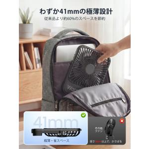 10000mAh 卓上扇風機 超薄 静音 小型...の詳細画像5