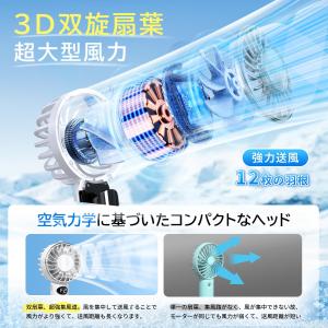 ハンディファンミニサイズ 12枚羽根 1秒冷感...の詳細画像3