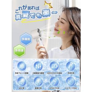 ハンディファン 冷却プレート搭載冷感 手持ち扇...の詳細画像1