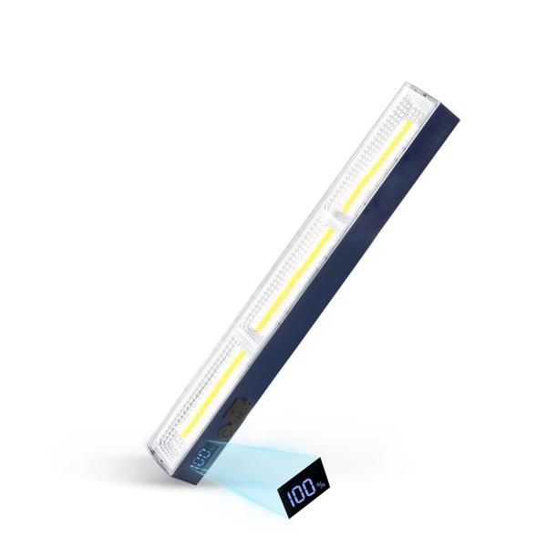 ライト 充電式 led マグネット付きライト 作業用ライト 取付簡単 大容量 LED残量表示 Typ...
