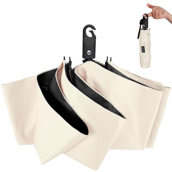 DSDCDJ 日傘 超軽量 【JIS認証済 100% 遮光 紫外線遮断】折りたたみ傘 完全遮光 肌を...