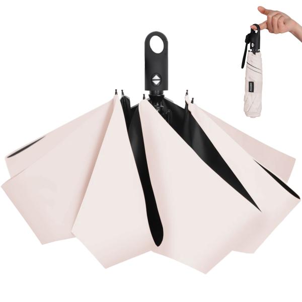 DSDCDJ 日傘 超軽量 【JIS認証済 100% 遮光 紫外線遮断】折りたたみ傘 完全遮光 肌を...