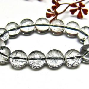 ブラックルチルクォーツ ブレスレット 13mm 【H131-136】 楽天市場】高