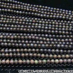 ブラックオパール ブレスレット 13mm t249-3785 : 誠安天然石専門店 