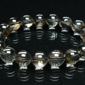 金針ルチルクォーツ ブレスレット 最高級 11A 11.8mm 18cm 天然石