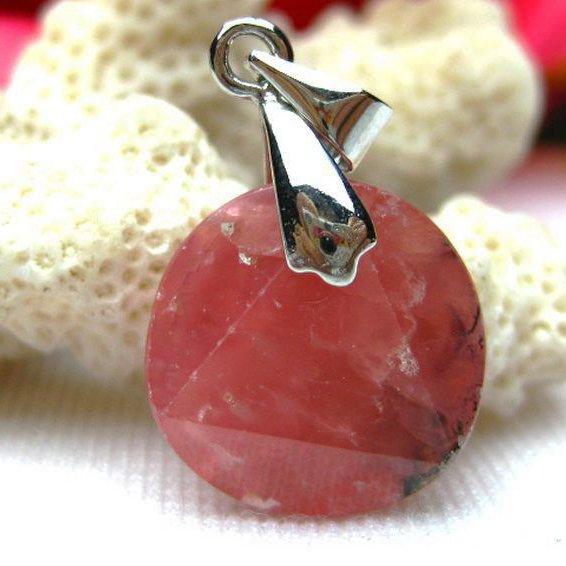 インカローズ ロードクロサイト 大衛星 ペンダント  k1-605