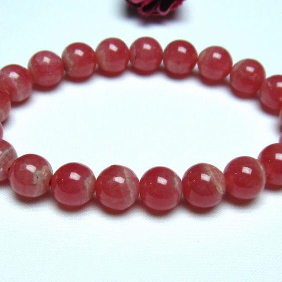 インカローズ ロードクロサイト ブレスレット 9mm  l56-499