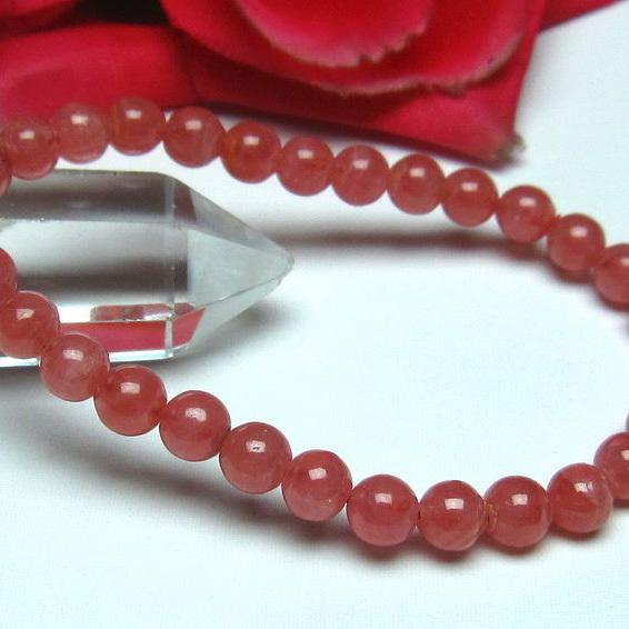 インカローズ ロードクロサイト ブレスレット 6mm  l56-689