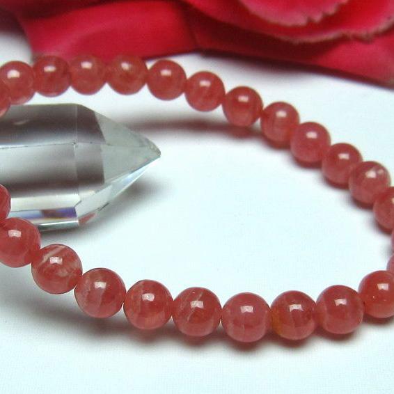 インカローズ ロードクロサイト ブレスレット 7mm  l56-696