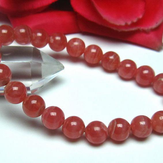 インカローズ ロードクロサイト ブレスレット 8mm  l56-716