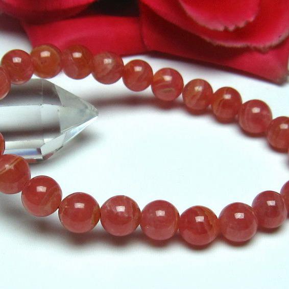 インカローズ ロードクロサイト ブレスレット 8mm  l56-722